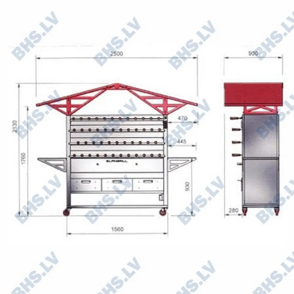 Barbecue grill accessory Elangrill IR35C