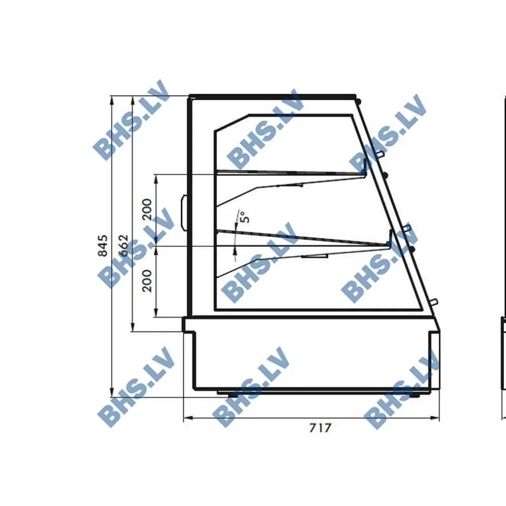 Hot display case UNIS COOL 1191010D
