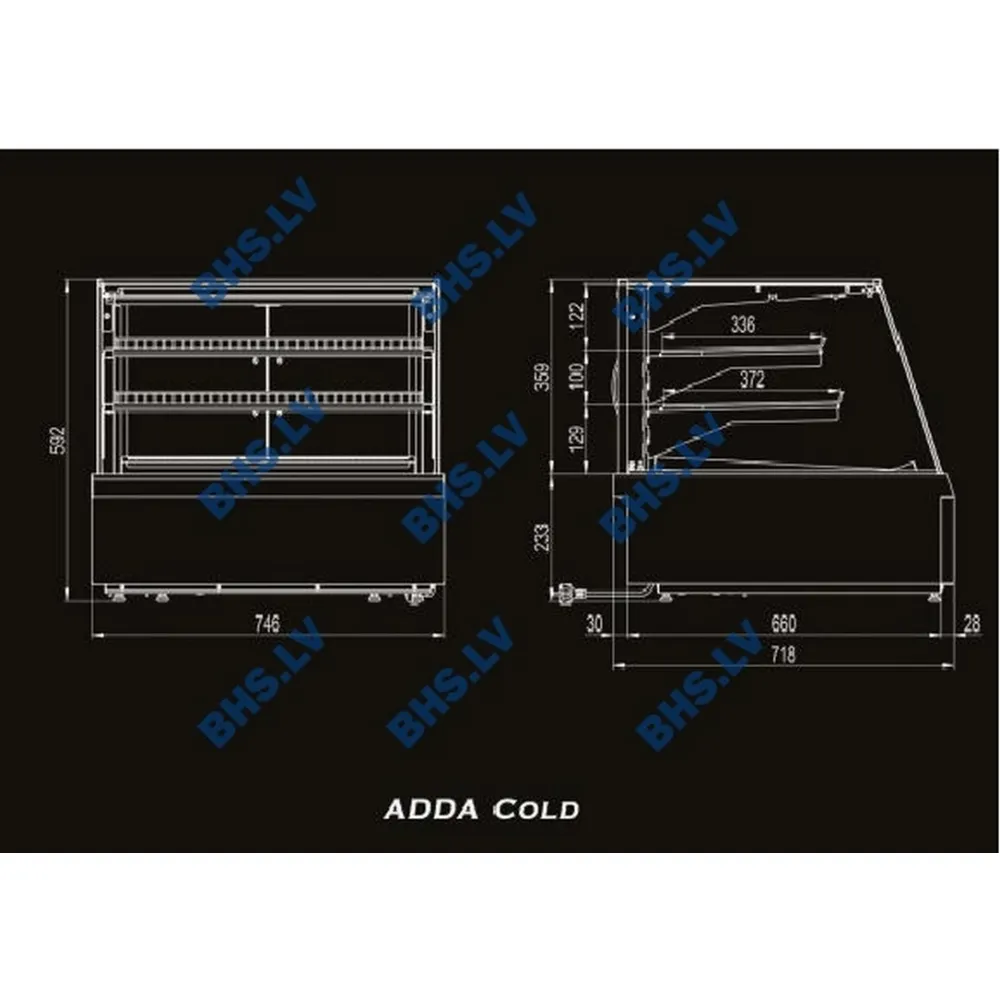Countertop display cabinet UNIS COOL 119S0210