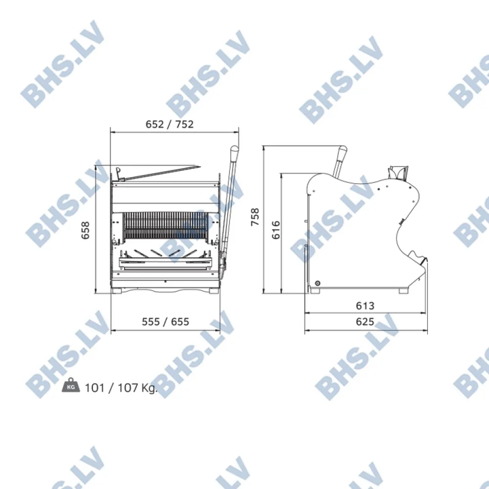 Bread slicer ROLLMATIC MG-C52