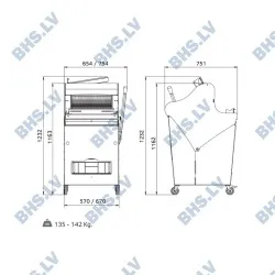 Bread slicer ROLLMATIC MG-C52S