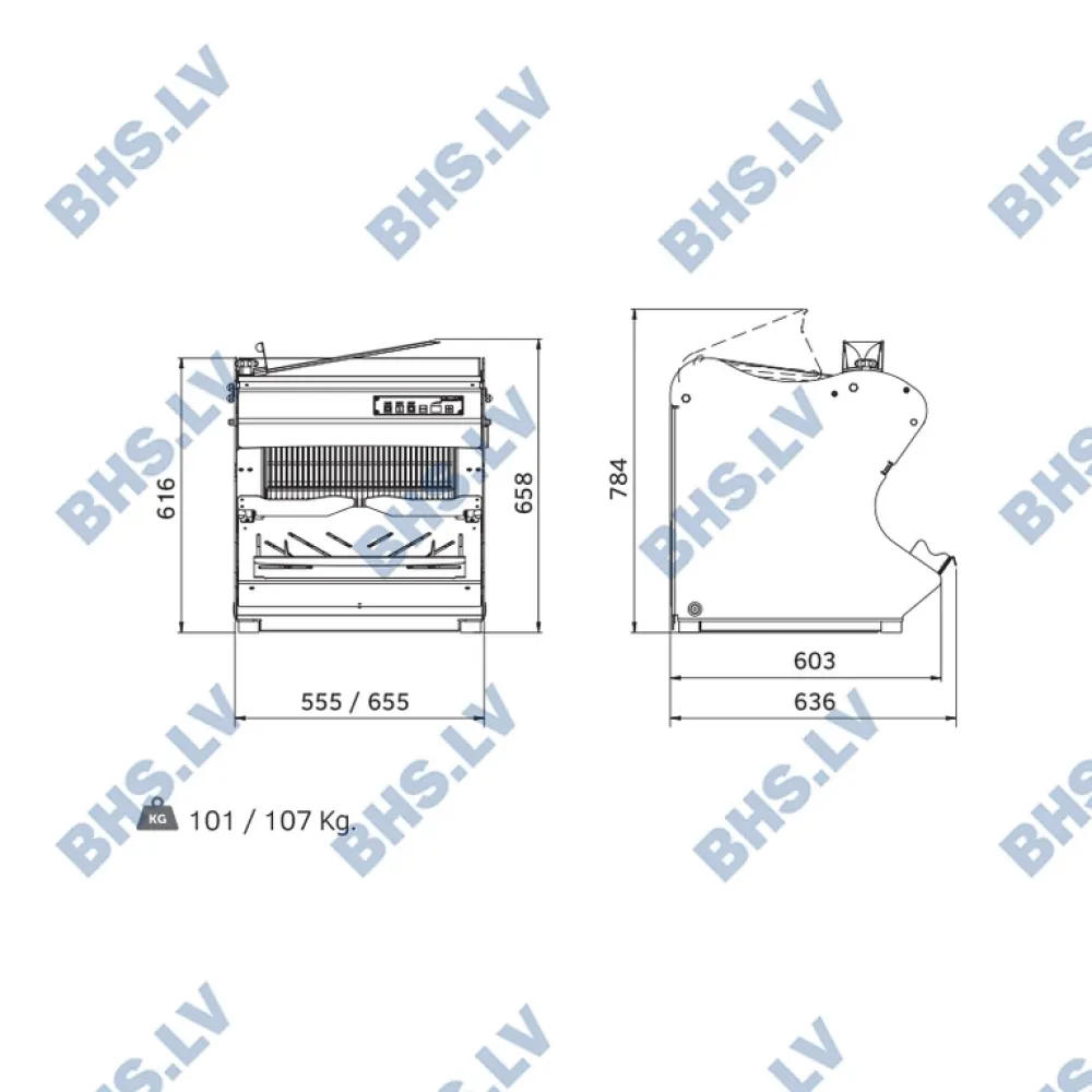 Bread slicer ROLLMATIC MG-CP52