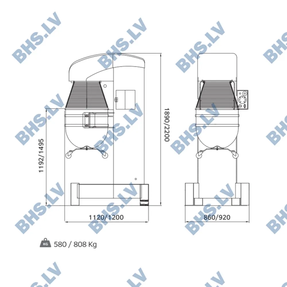 Planetary mixer ROLLMATIC BULL100