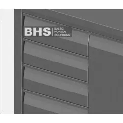 Drawer unit with closed back for GN 1/1 containers, 1 drawer Novameta Z-Y-STPU1-SGNU1