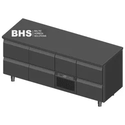 Refrigerated counter for crates and bottles Novameta BHS-FP0-E317-196/70/90