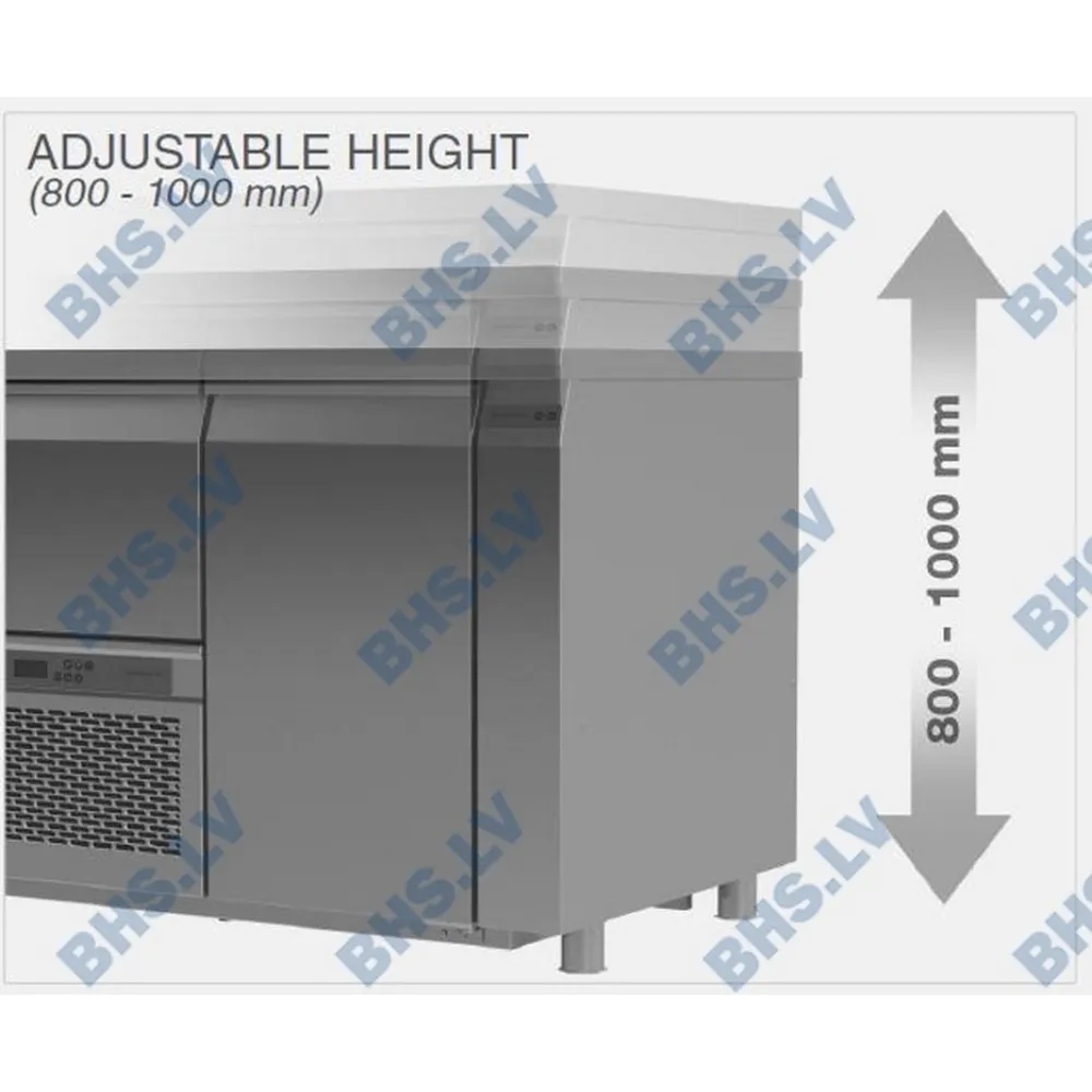 Counter freezer with lifting mechanism Novameta BHS-FPR-N101-114/70/90