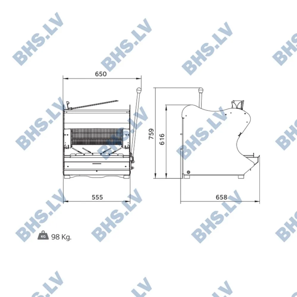 Bread slicer ROLLMATIC MG-G42