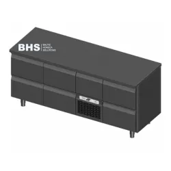 Refrigerated counter with drawers Novameta BHS-FP0-E313-172/70/90