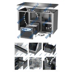 Refrigerated counter with drawers Novameta BHS-FP0-E212-130/70/90