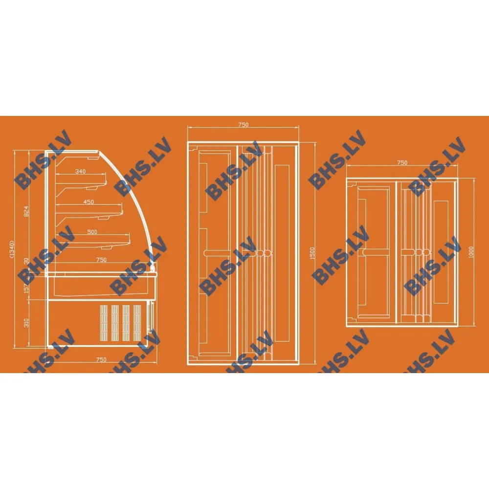 Hot display case UNIS COOL 1446021