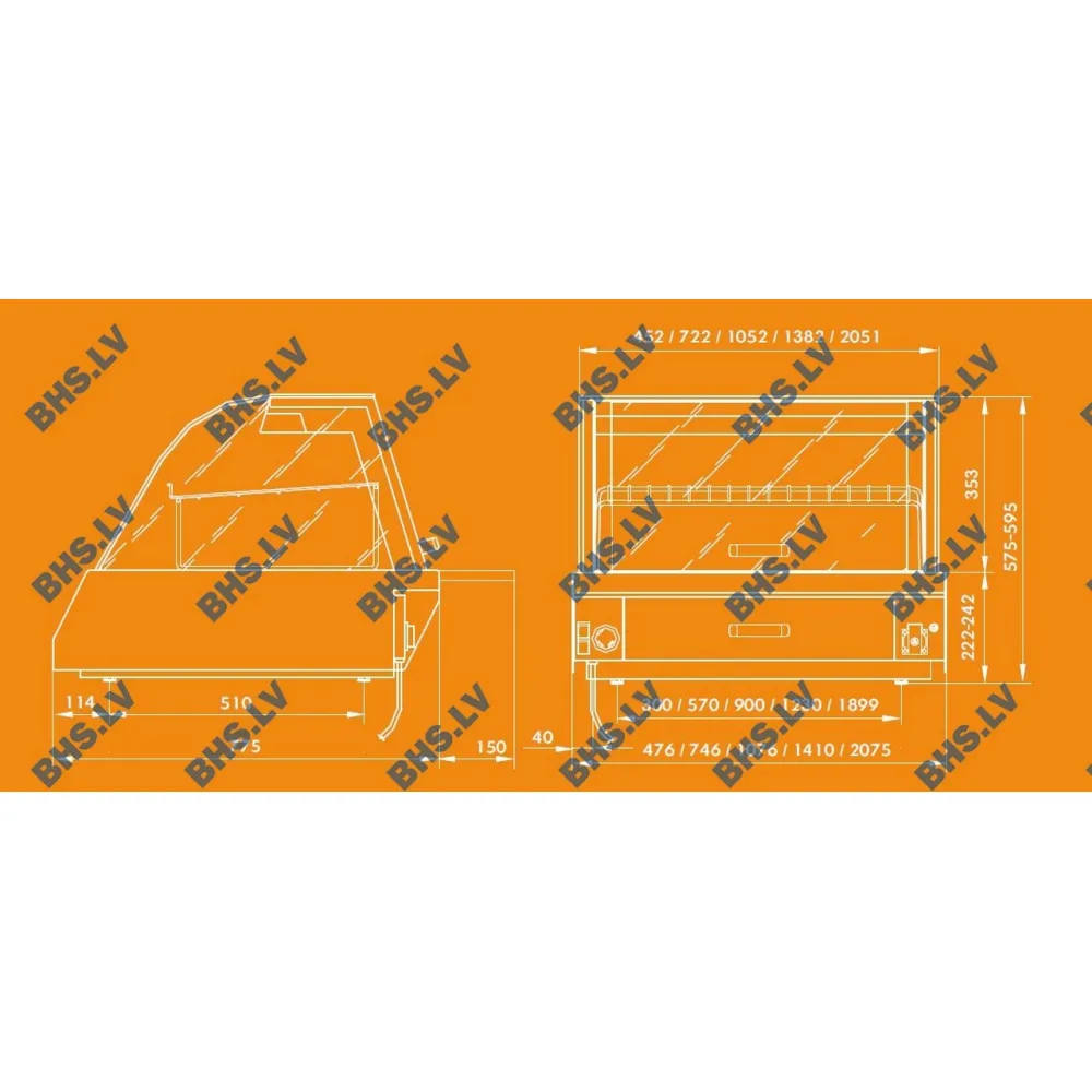 Hot display case UNIS COOL 1130140
