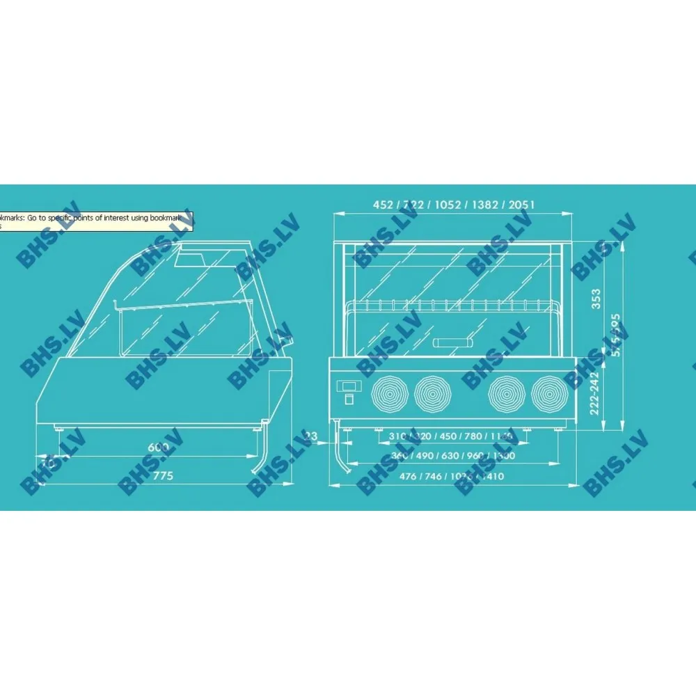 Countertop display cabinet UNIS COOL 1140130