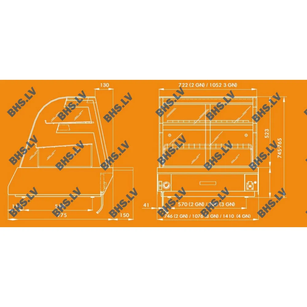 Hot display case UNIS COOL 1135140