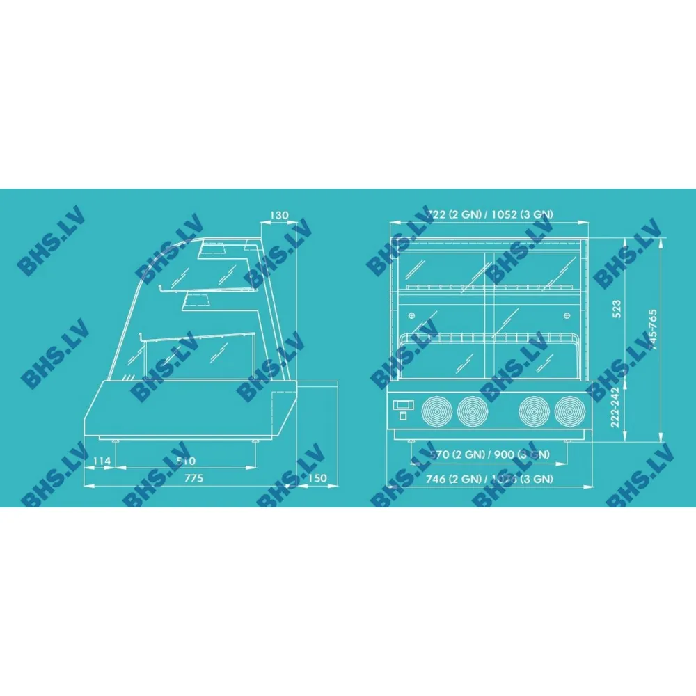 Countertop display cabinet UNIS COOL 1145130