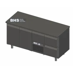 Refrigerated counter with drawers Novameta BHS-FP0-E332-172/70/90