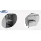 Counter refrigerator table without drawers TEFCOLD CK7210/-SP