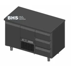 Refrigerated counter with drawers Novameta BHS-E241-130/70/90
