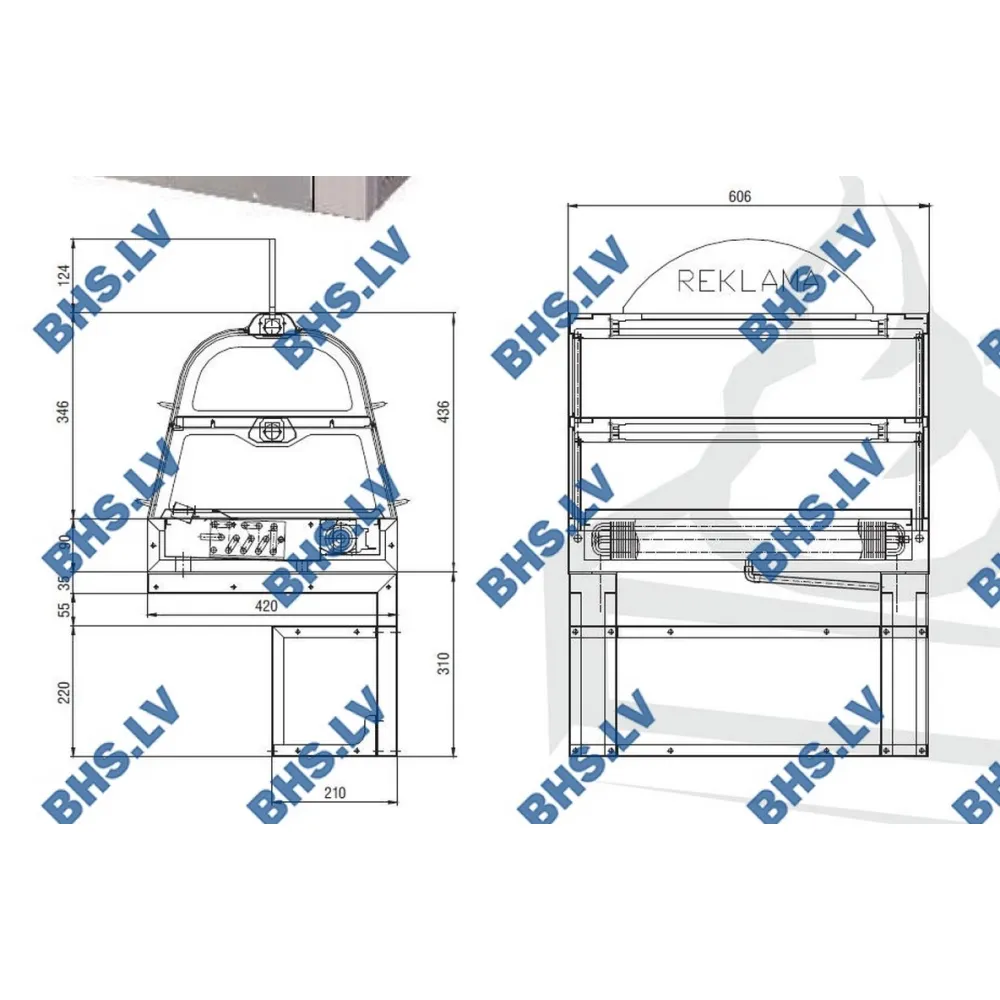 Countertop display cabinet UNIS COOL 1090110