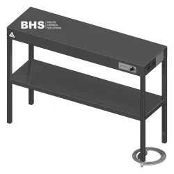 Heat-Retaining Shelf for Food Service with Two Shelves Novameta BHS-LPK2-160/30/70