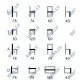 Terrace furniture set GRATTONI MODULAR