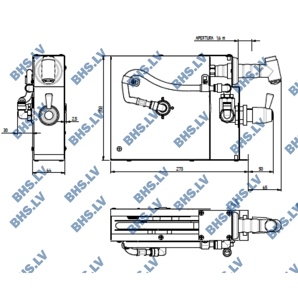 Convection oven cleaning shower MONOLITH SR000000004