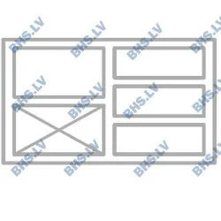 Counter freezer with granite worktop Novameta BHS-FM0-N121-94/70/90