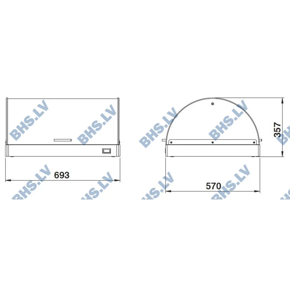 Countertop display cabinet ROCAM 01300PANQL2