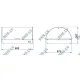 Countertop display cabinet ROCAM 01300PANQL2