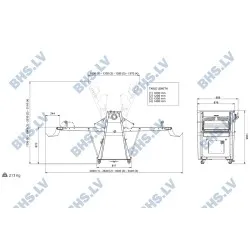 Dough sheeter ROLLMATIC R62/10
