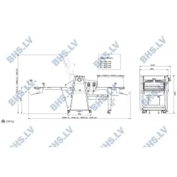 Dough sheeter ROLLMATIC R65T/14