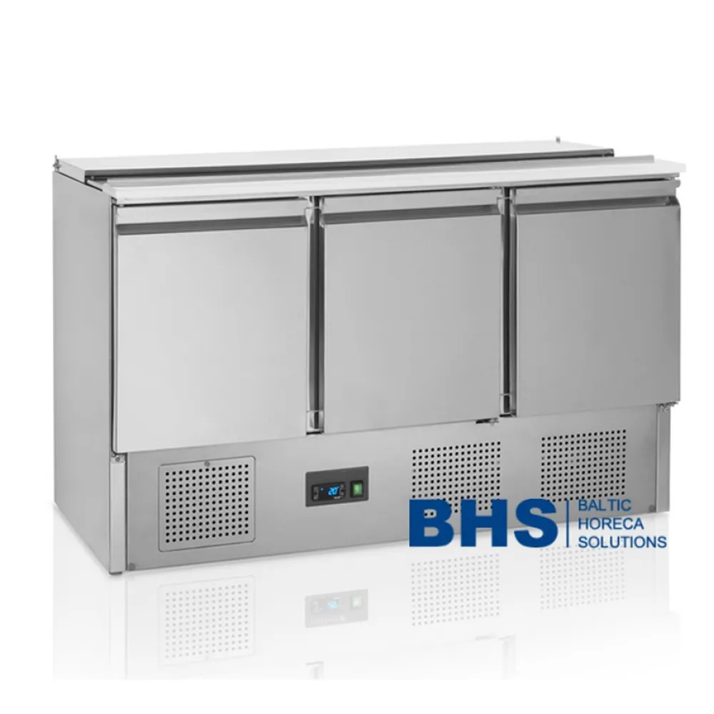 Counter refrigerator table without drawers TEFCOLD SA1365