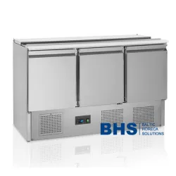 Counter refrigerator table without drawers TEFCOLD SA1365