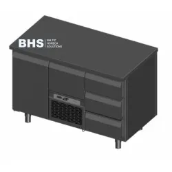 Counter freezer with drawers Novameta BHS-FP0-N240-130/70/90