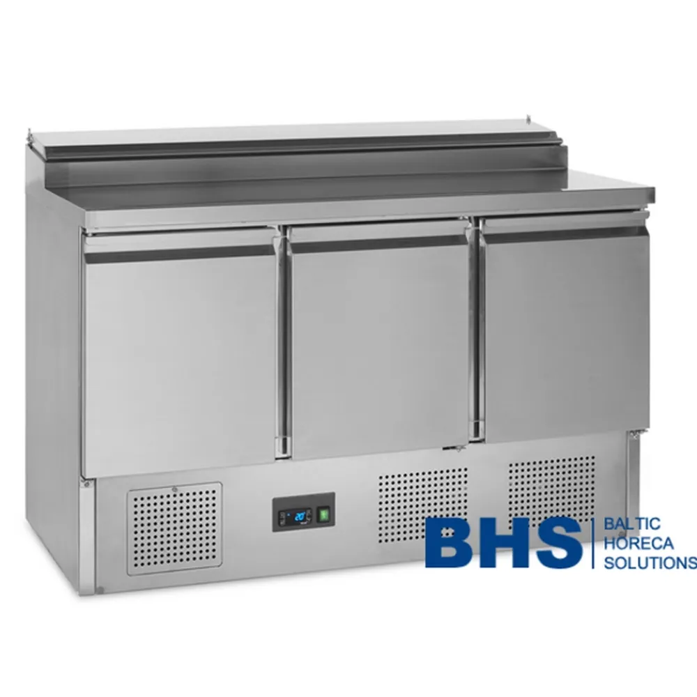 Counter refrigerator table without drawers TEFCOLD SS1435