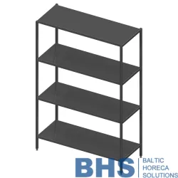 Metal shelving width 500 Novameta BHS-STL4-140-50-180