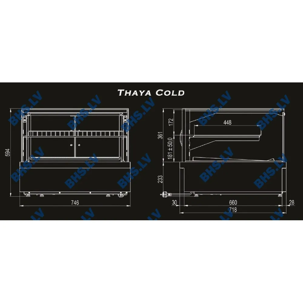 Countertop display cabinet UNIS COOL 119T0020D