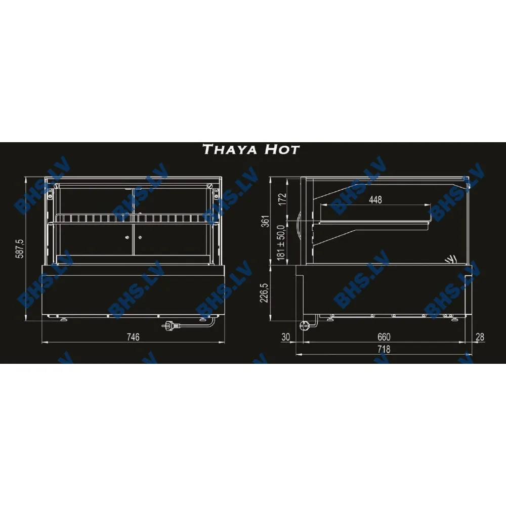 Hot display case UNIS COOL 119T1020D