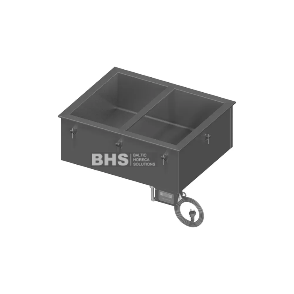 Hot drop-in bain-marie Novameta UWM2-74/60/28