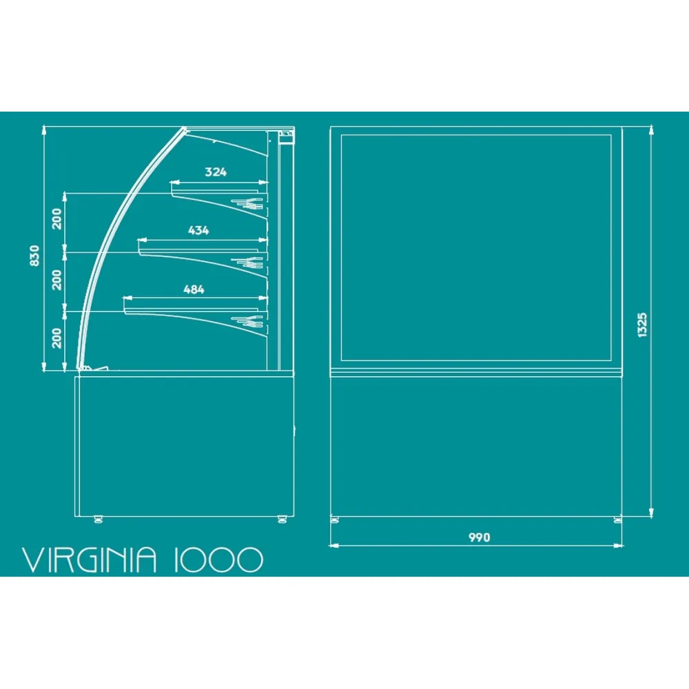 Hot display case UNIS COOL 1234110