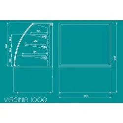 Hot display case UNIS COOL 1234110