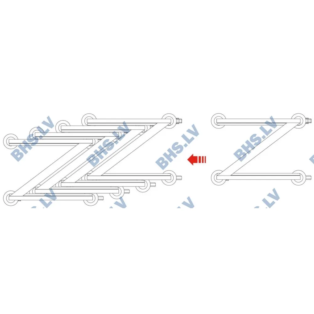 GN 1/1 pan trolley Novameta BHS-VTGZ12-38-53-173