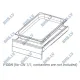 Drawer unit with closed back for GN 1/1 containers, 1 drawer Novameta Z-Y-STPU1-SGNU1