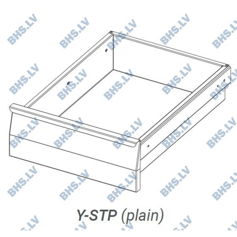 Drawer unit with closed back for GN 1/1 containers, 1 drawer Novameta Z-Y-STPU1-SGNU1