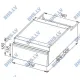 Drawer unit with closed back for GN 1/1 containers, 1 drawer Novameta Z-Y-STPU1-SGNU1