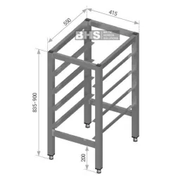Frame for worktop Novameta Z-CFG-42/55/87