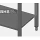 Additional stainless steel shelf for bar stations Novameta Z-D00-PSV