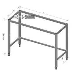 Frame for work table 600 Novameta Z-D00-PRV-40/60/87