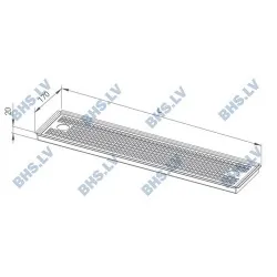 Drip tray for bar Novameta Z-DTFB-50/17/2