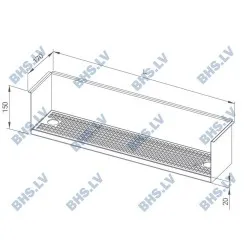 Drip tray for coffee table Novameta Z-DTFC-50/17/15