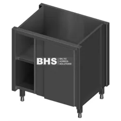 Modular shelving with adjustable shelf and sliding doors Novameta Z-HO-SLIDE-80/63/86